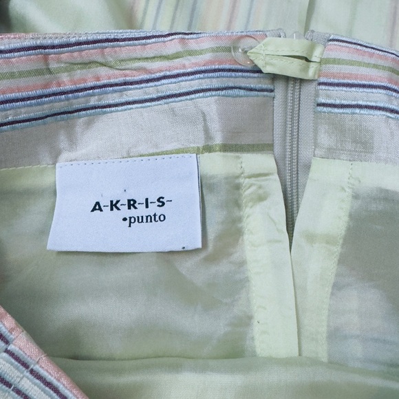 Akris Punto striped silk blazer/skirt set - Picture 14 of 15